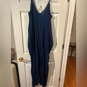 Dark Blue Maxi dress with pockets